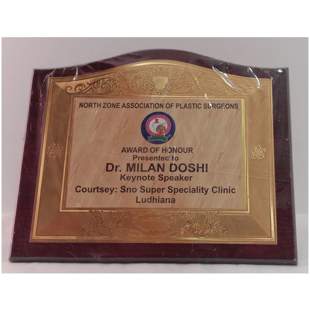 Keynote Speaker in North Zone Association of Plastic Surgeons conference, Ludhiana 2013