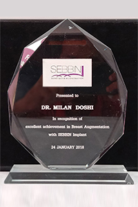 SEBBIN Recognition of excellent achievement in Breast Augmentation with SILICON Implant
